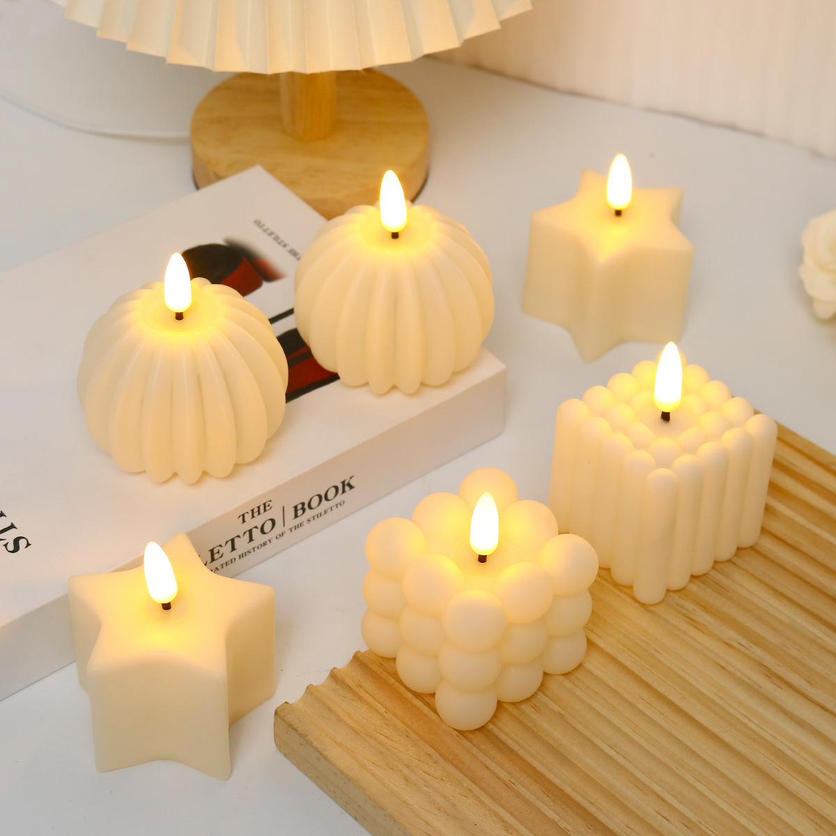 Photography Lighting - Vela LED en Forma de Cubo