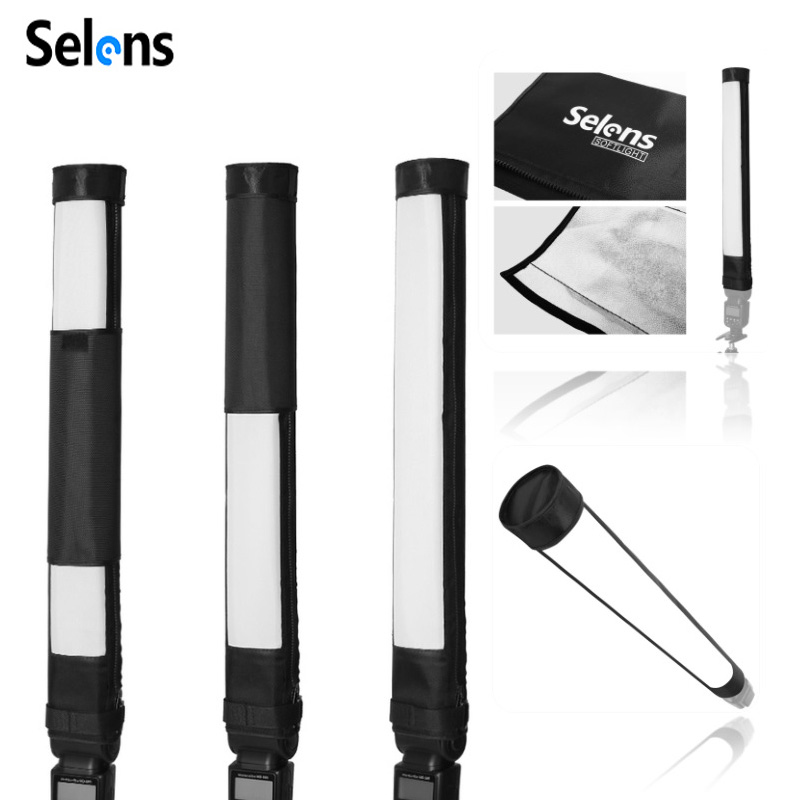 Softbox Portable Strip - Selens-difusor de tira de Flash portátil,