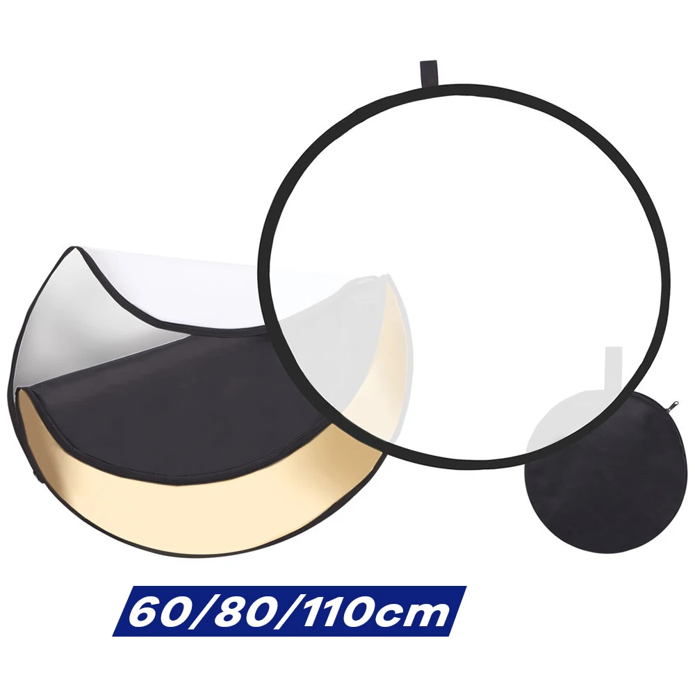 Photography Lighting Reflector - 60/80/110cm 5 en 1 disco reflector