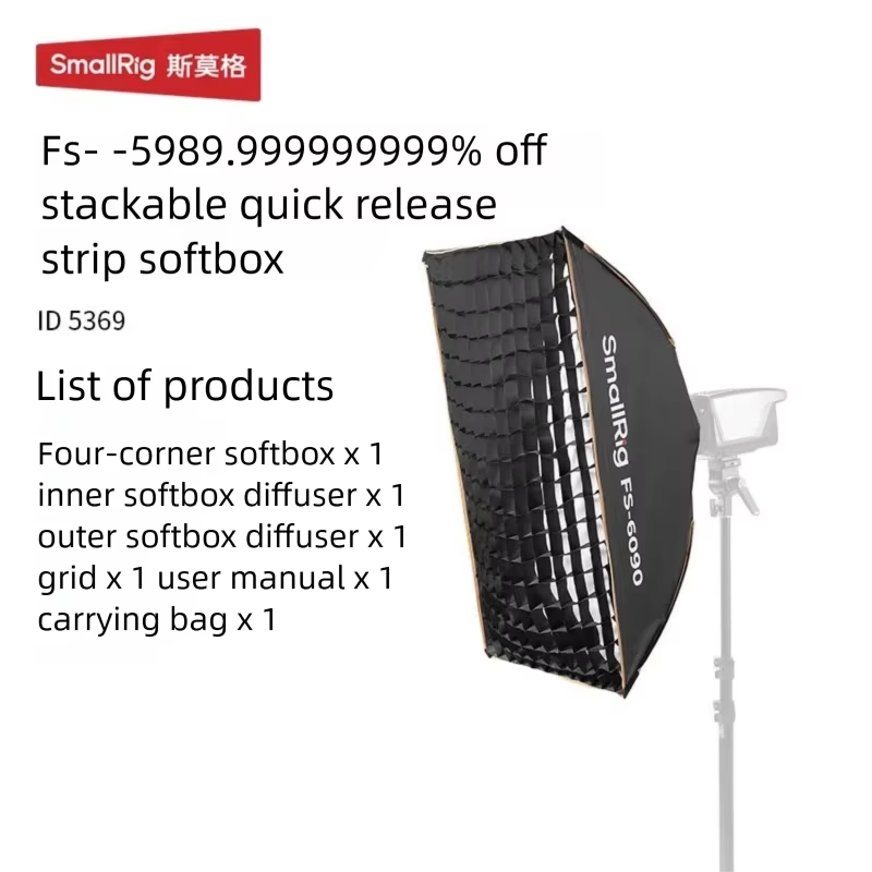SmallRig Softbox con Montura B - Softbox Portable Strip reseña y precio