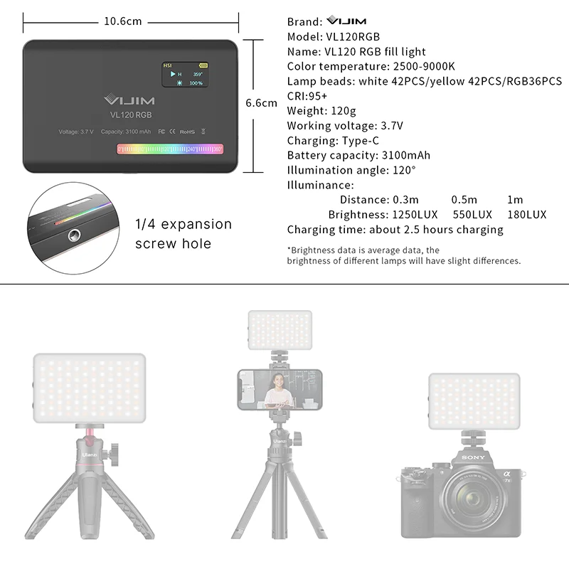 Nueva Luz de Relleno RGB de Bo - Photography Lighting Indoor reseña y precio