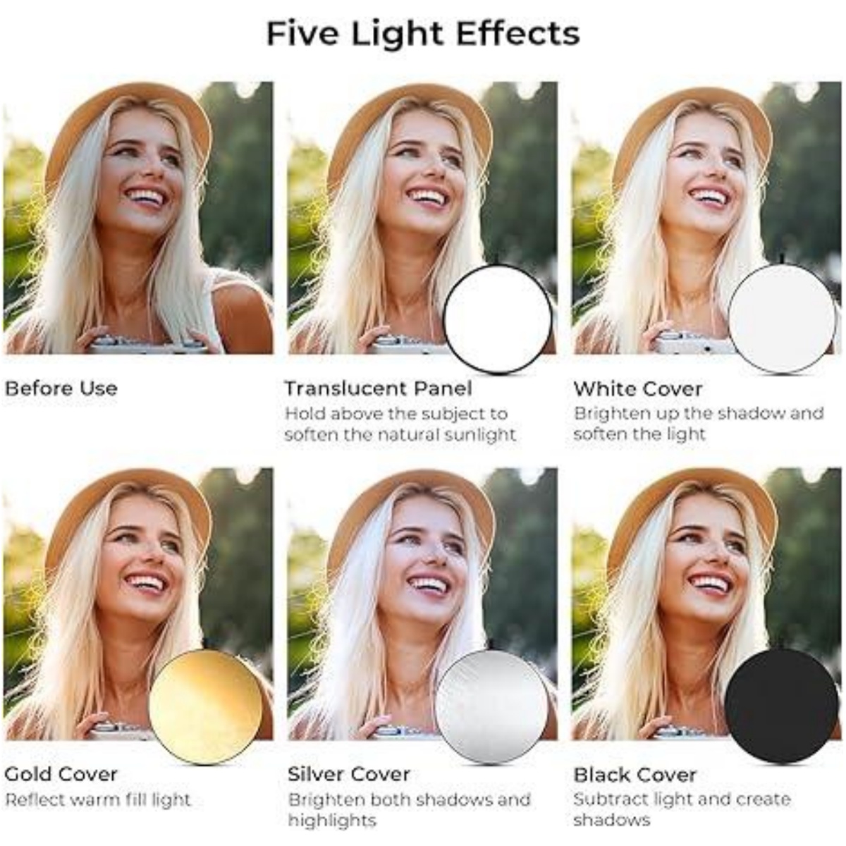 HUANYINGBJB Reflector de fotog - Photography Lighting Reflector reseña y precio