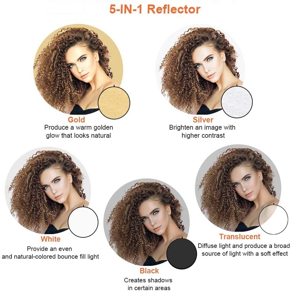 Difusor de luz portátil plegab - Photography Lighting Reflector reseña y precio