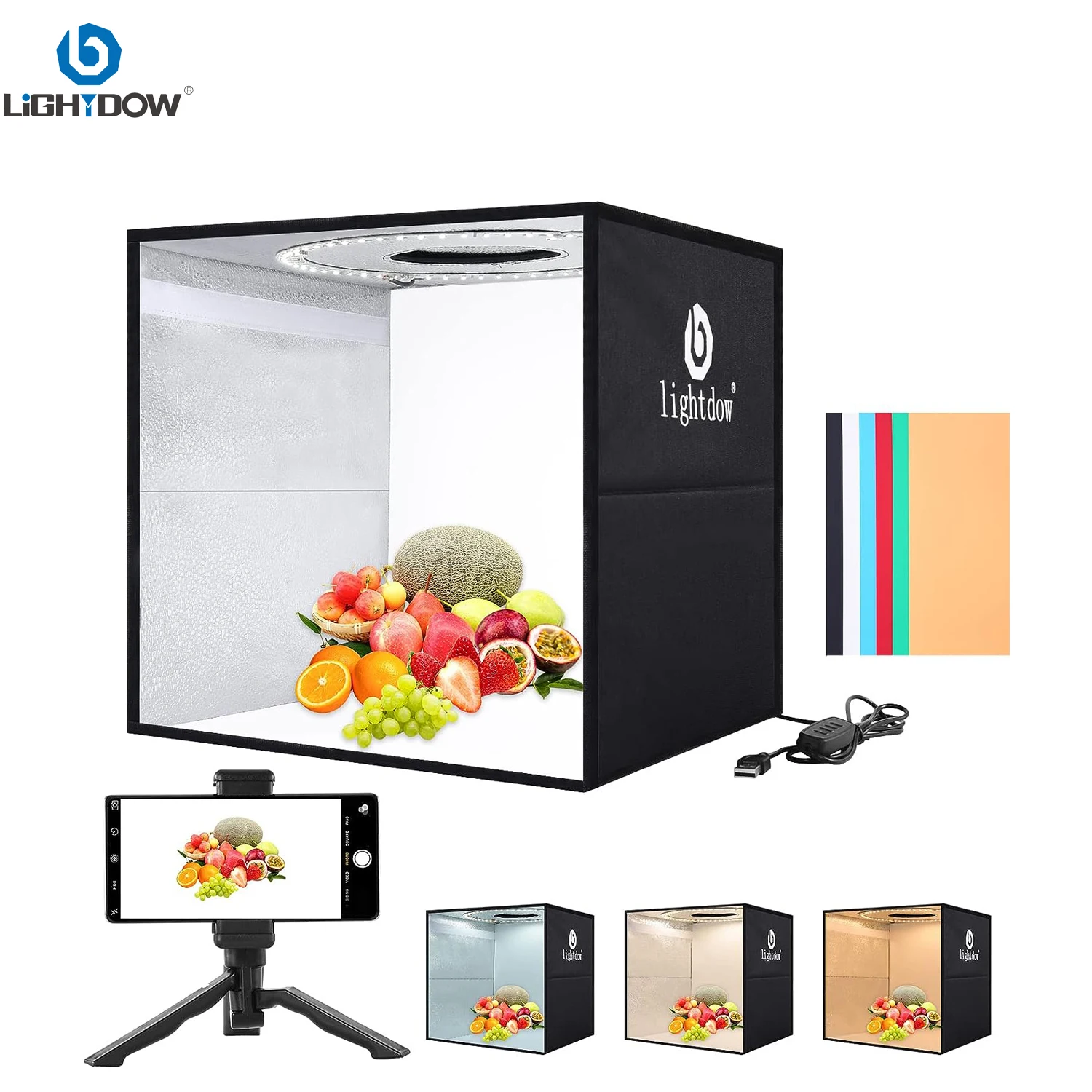 Lightdow Kit de caja de luz pa - Photography Lighting Setup reseña y precio