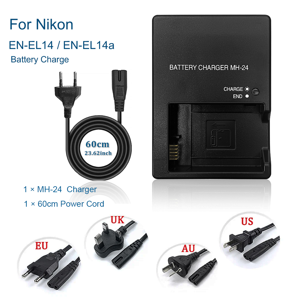 Cargador de batería MH-24 para - Nikon Camera D3500 reseña y precio