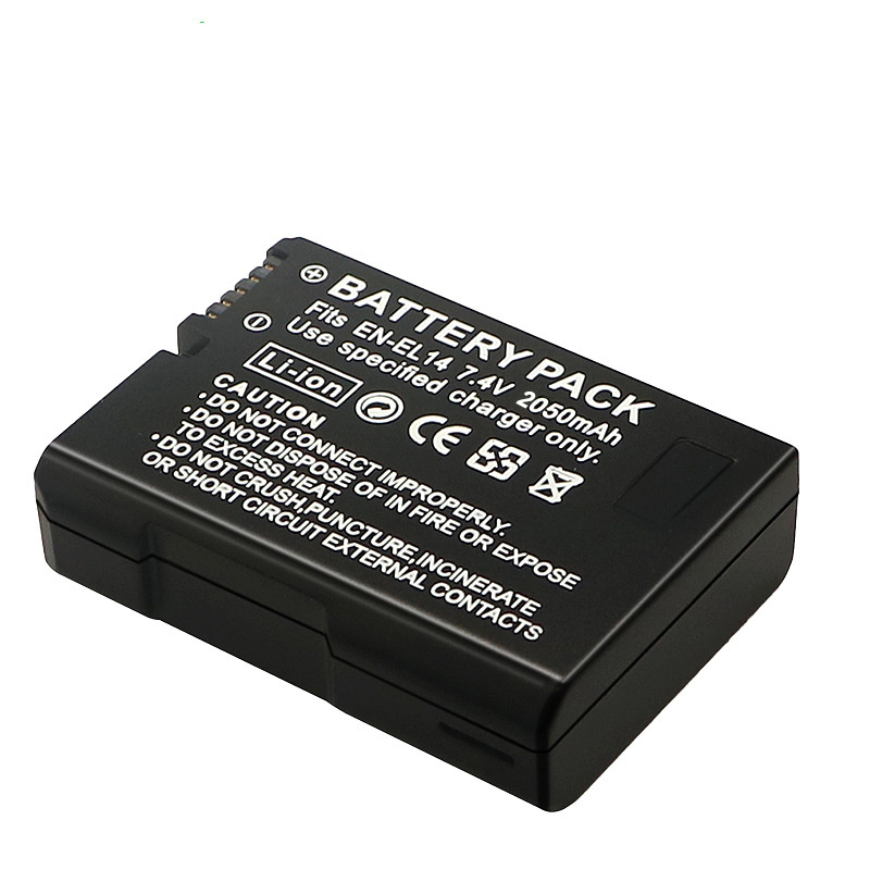 2050mah EN-EL14a EL14 batería  - Nikon Camera D3500 reseña y precio