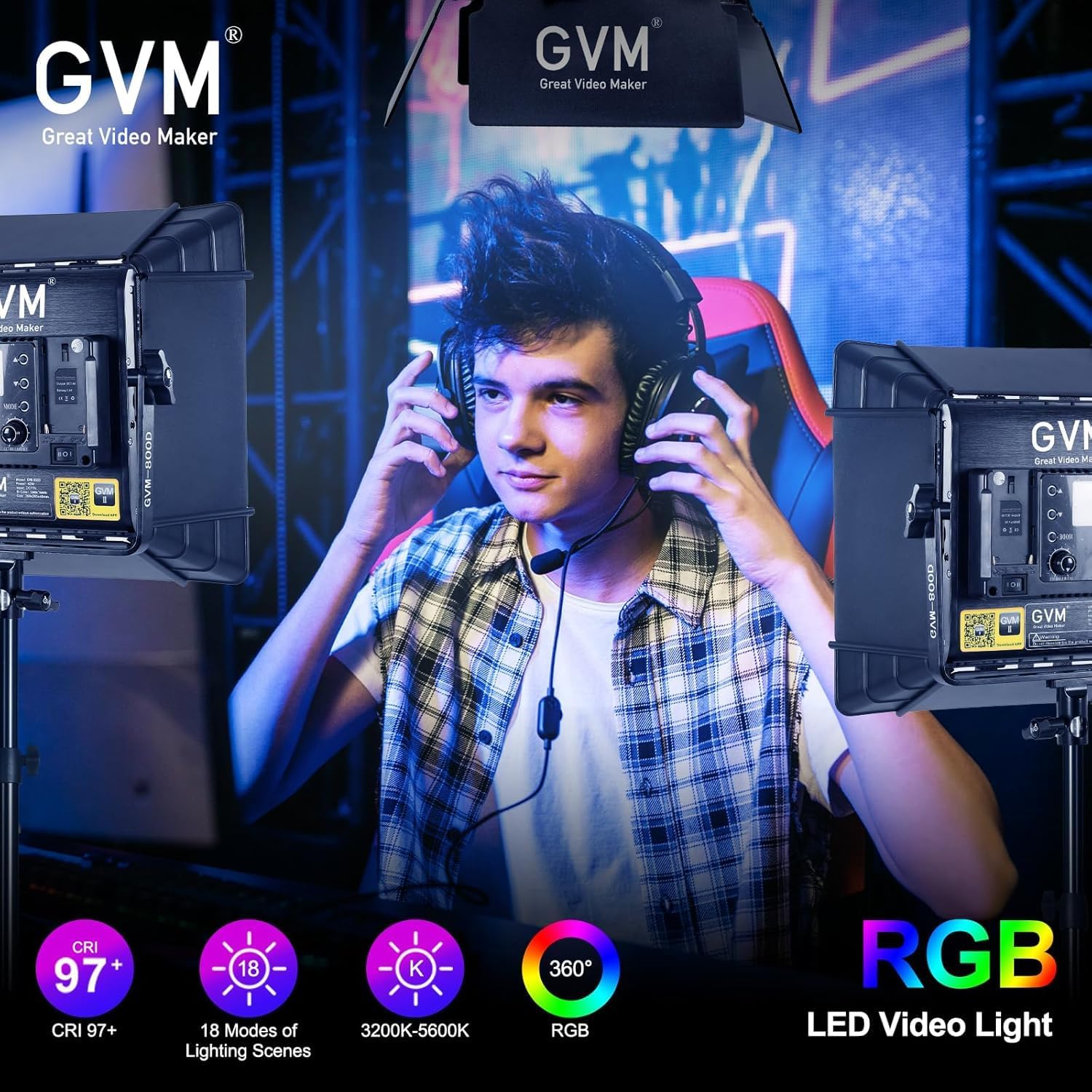 Kit de Iluminación LED RGB par - Photography Led Lighting Kit reseña y precio