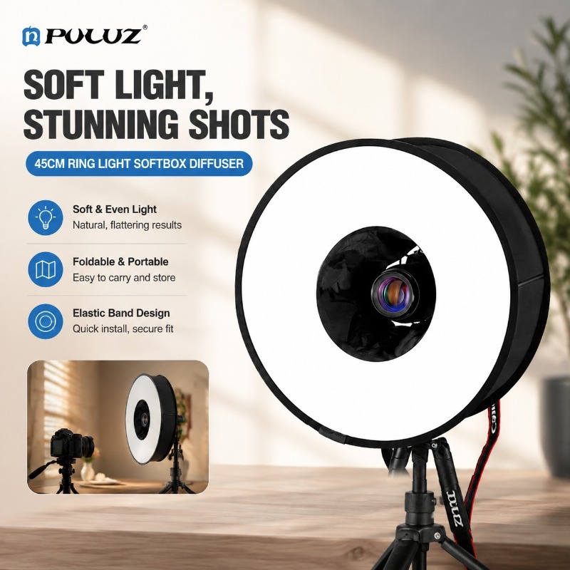 Softbox plegable de 45 cm con  - Photography Lighting Modifiers reseña y precio