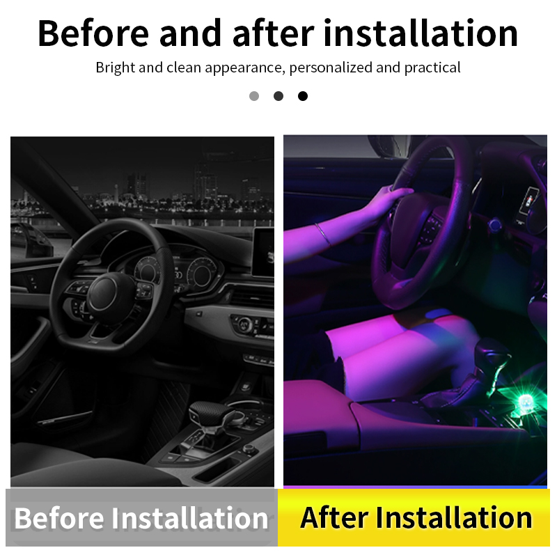Luz LED ambiental para coche,  - Interior Photography Lighting reseña y precio