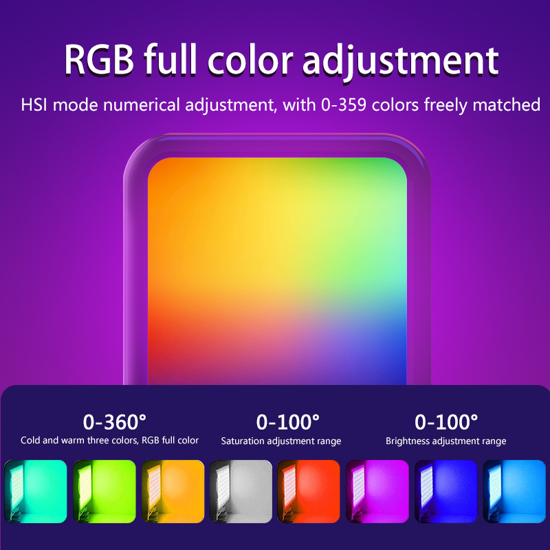 Mini luz de vídeo RGB portátil - Photography Lighting Mount reseña y precio