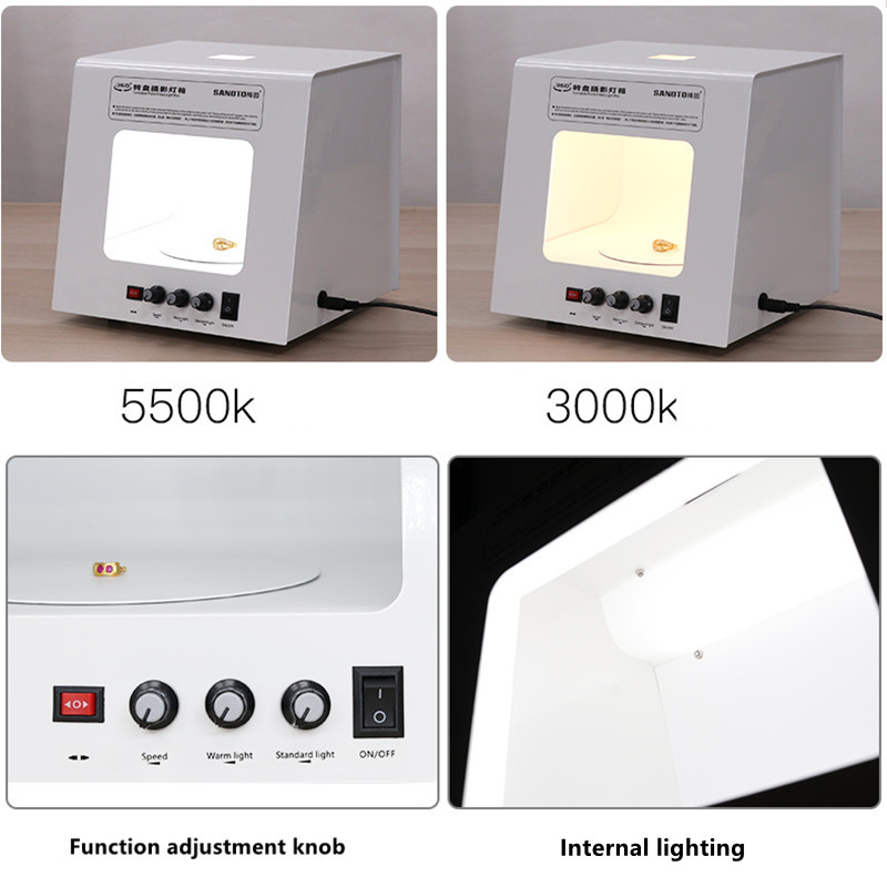SANOTO-Mini caja de luz para f - Jewelry Photography Lighting Kit reseña y precio